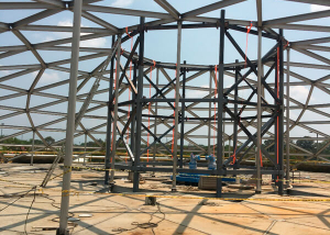 Refuerzo Domo PTAR Ingenieros calculistas ingenieria civil obra cali colombia construccion